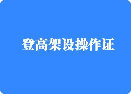 嗯啊好痛操逼视频登高架设操作证